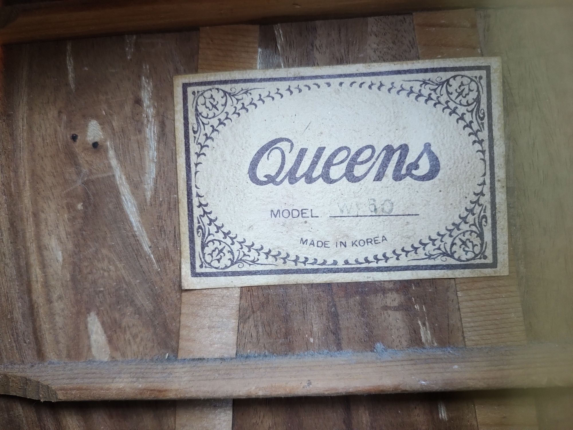Queens WF 60 Korea UNIQUE gitara akustyczna vintage lata 70-te Śliczna