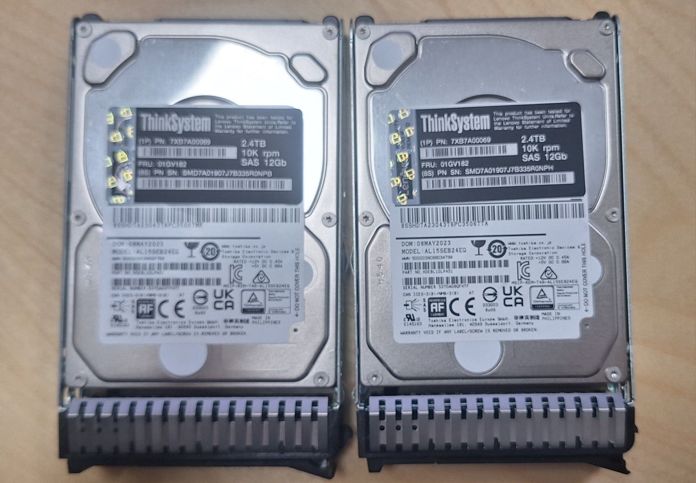SAS 12Gb 2.4TB dwa dyski serwerowe IBM ThinkSystems