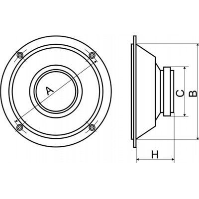 Głośnik Samochodowy Peiying Pyaq352C 60W 3.2" 2Szt