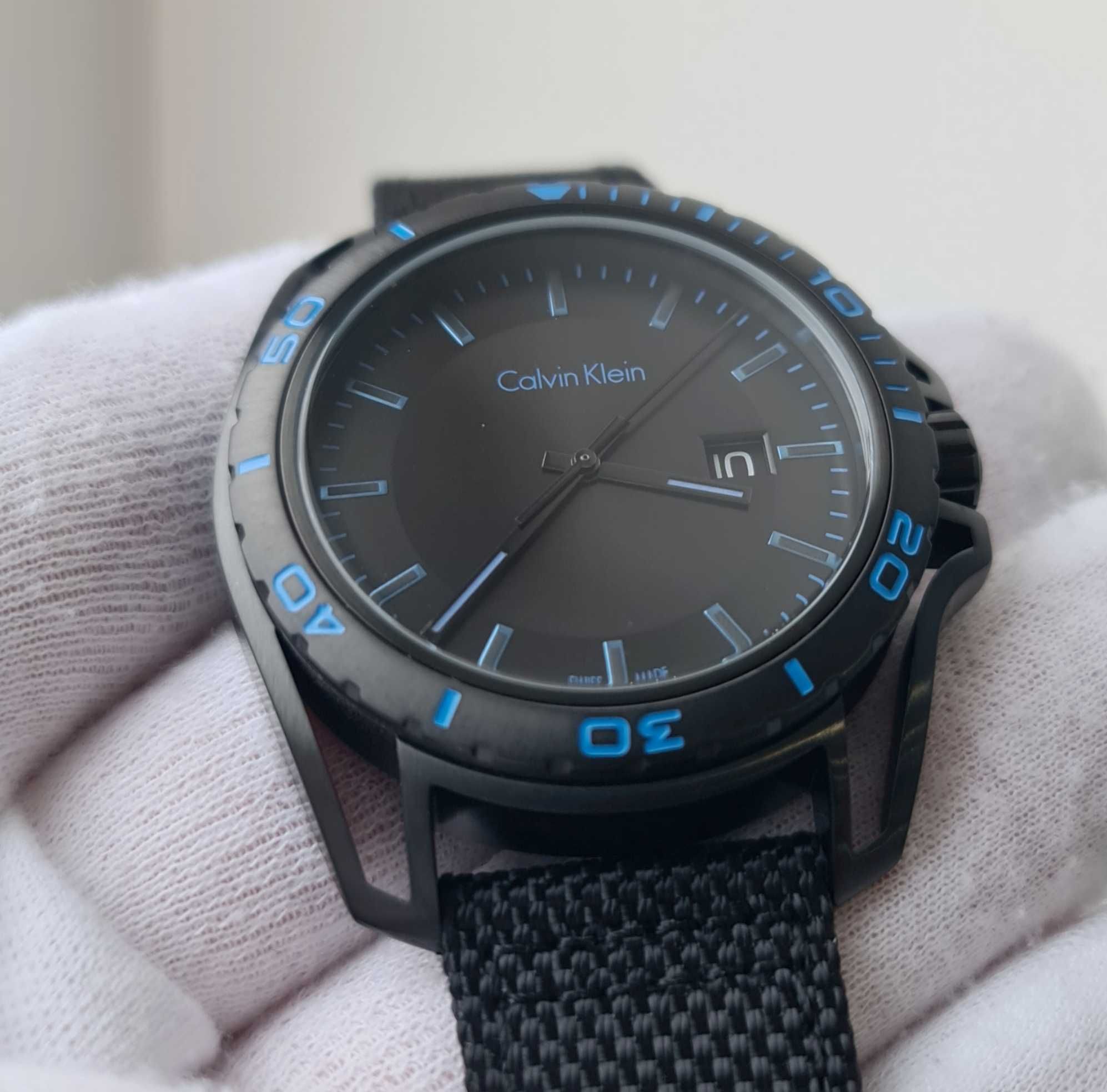 Чоловічий годинник Calvin Klein K5Y31YB1 Earth Black Swiss новий