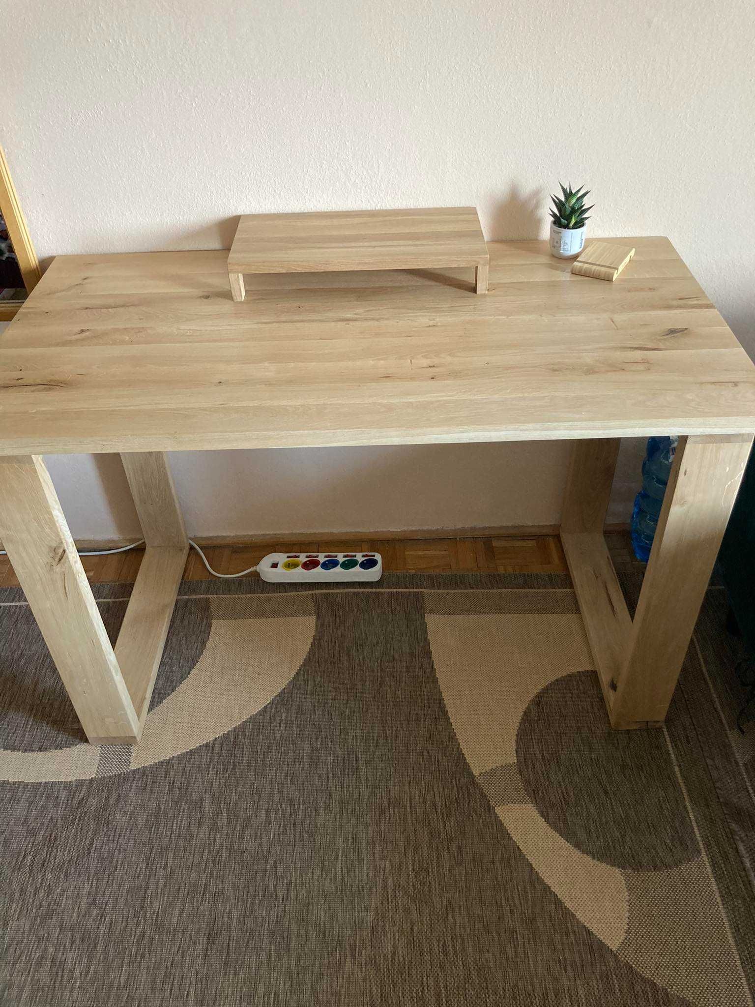 Biurko/stolik dębowe w stylu loftowym