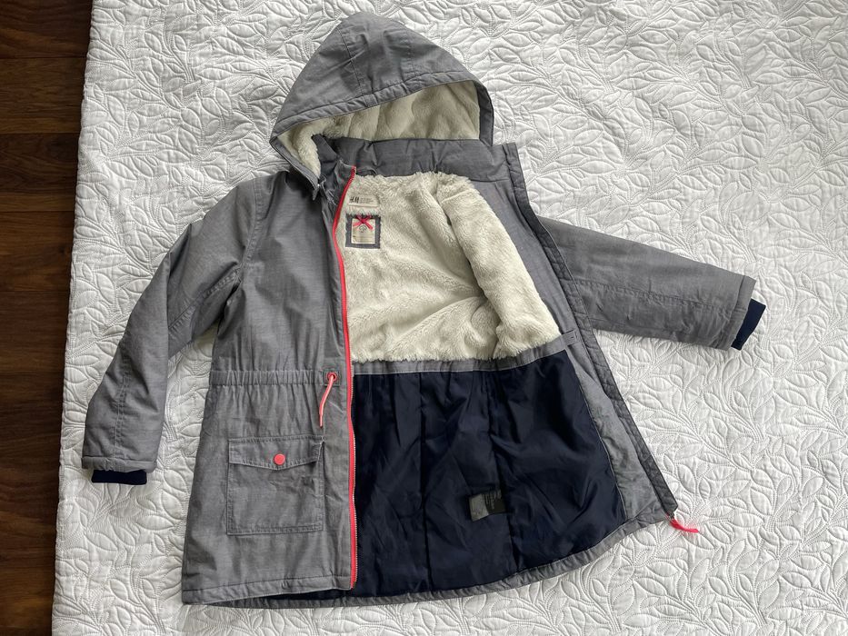 Kurtka ocieplana przeciwdeszczowa H&M rozmiar 134