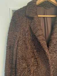 płaszcz z karakułów (kambar) wyjątkowy , piękny brąz