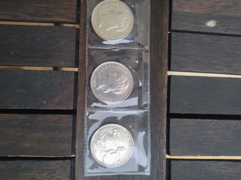 Três Moedas de 1$00 República Portuguesa 1910/15/16