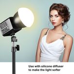 Foco de Luz 60w 13000lux fotografia bateria 10000mAh com difusor NOVO