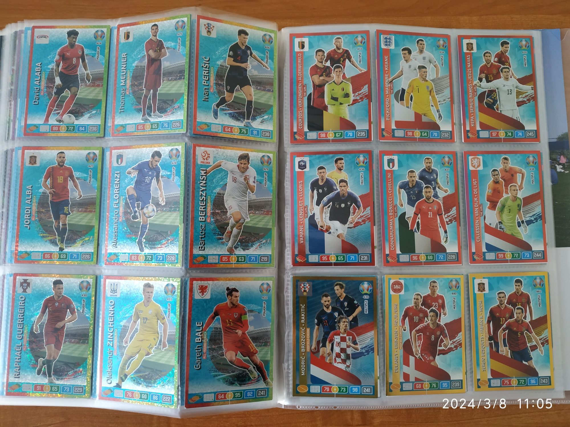 Panini UEFA EURO 2020 Adrenalyn XL - kompletny album 468 kart