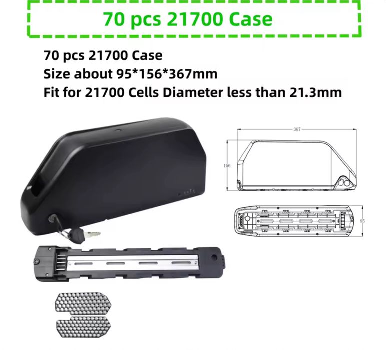 Корпус для батарей 18650 та 21700 polli та hailong