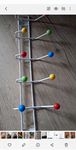 Modern nowoczesny wieszak metalowy non stop colourm