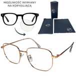 Okulary oprawki zerówki do wymiany na korygujące+ zestaw z etui
