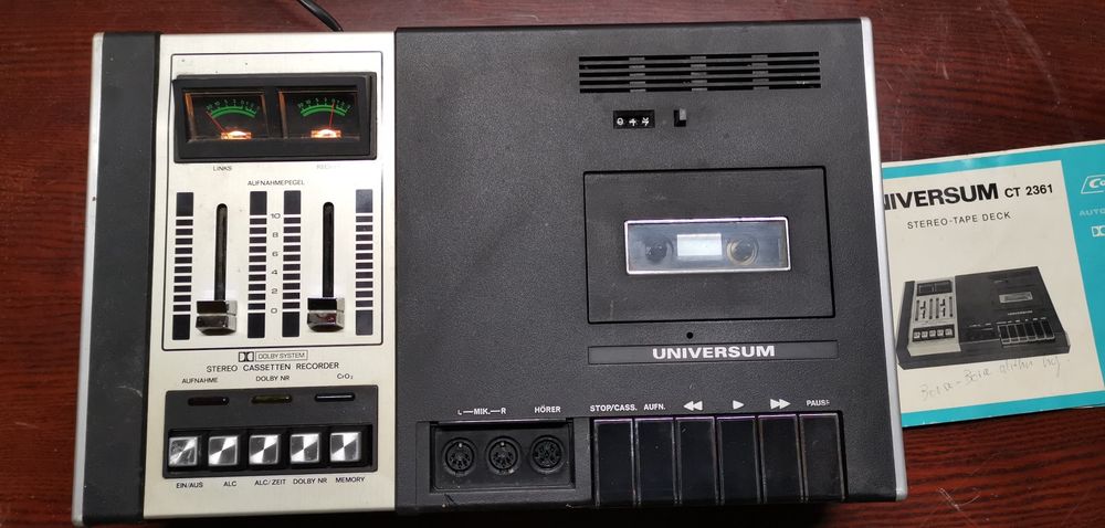 Universum CT 2361  stero - tape deck. Magneto fon.
