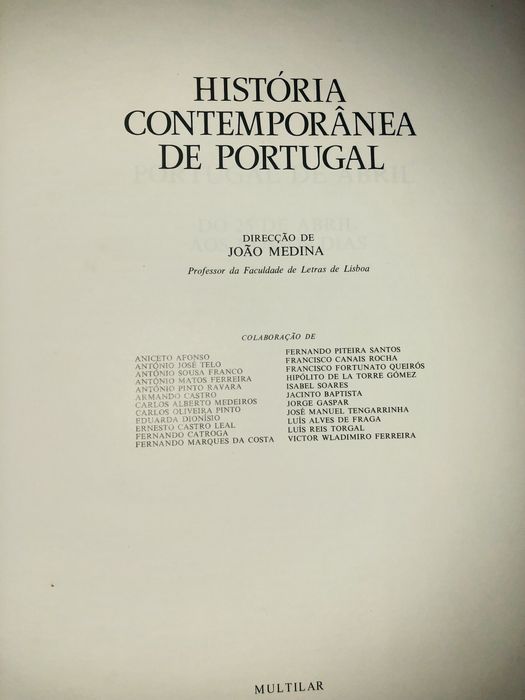 Enciclopédia HISTÓRIA CONTEMPORÂNEA DE PORTUGAL. [7 VOLS].