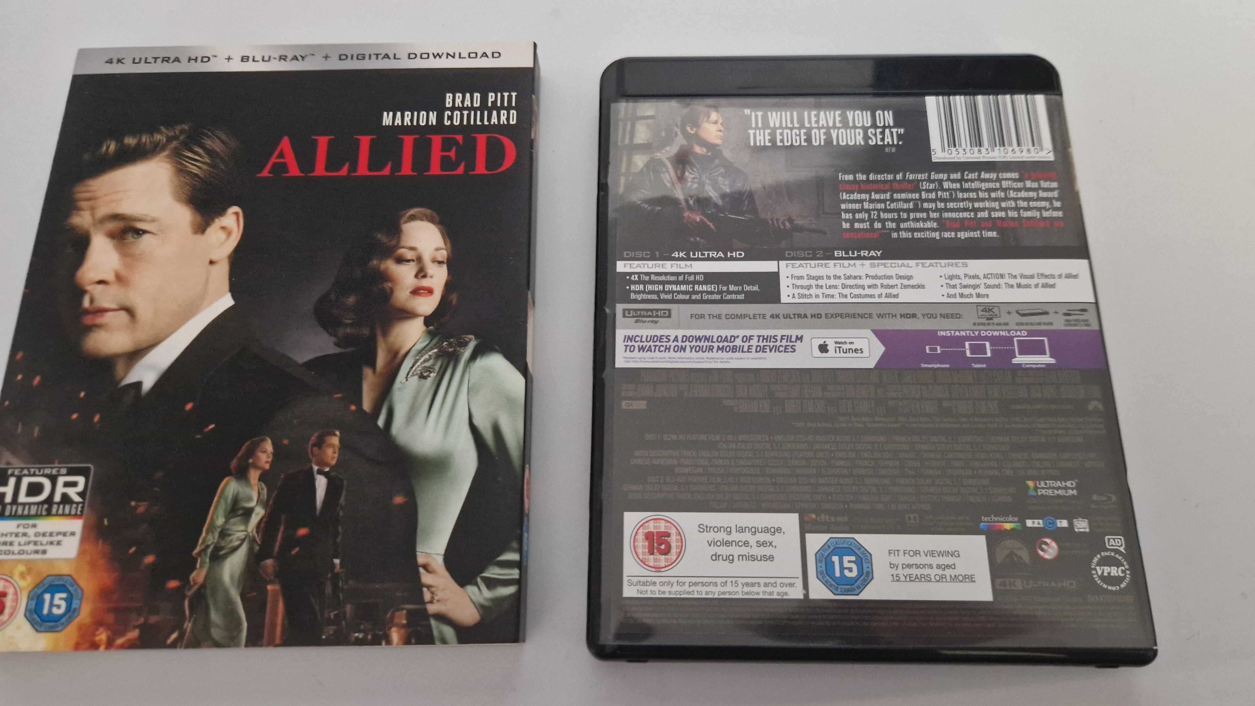 blu ray ALLIED PL Sprzymierzeni 4k w slipcover