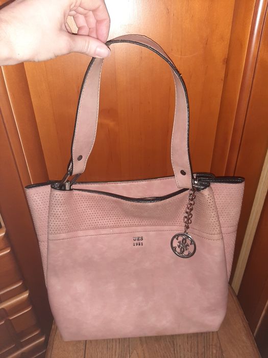 Сумка рожева, екошкіра