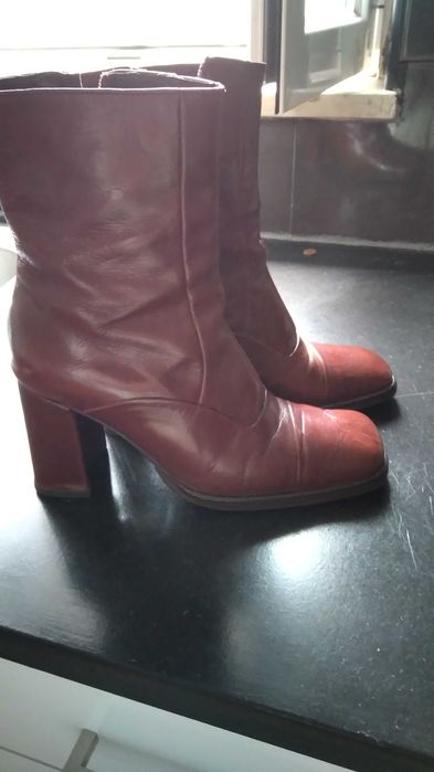 Botas vintage castanhas 36