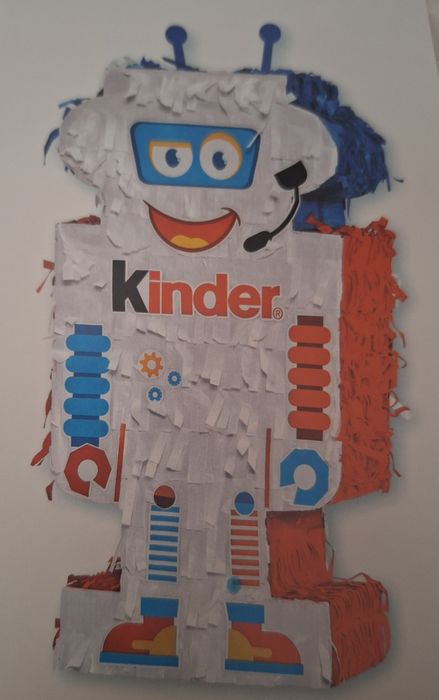 Piniata Kinder Robot impreza urodziny