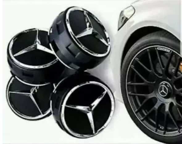 Centros jante Mercedes AMG CLA Classe A B C E ML 75mm jantes Originais