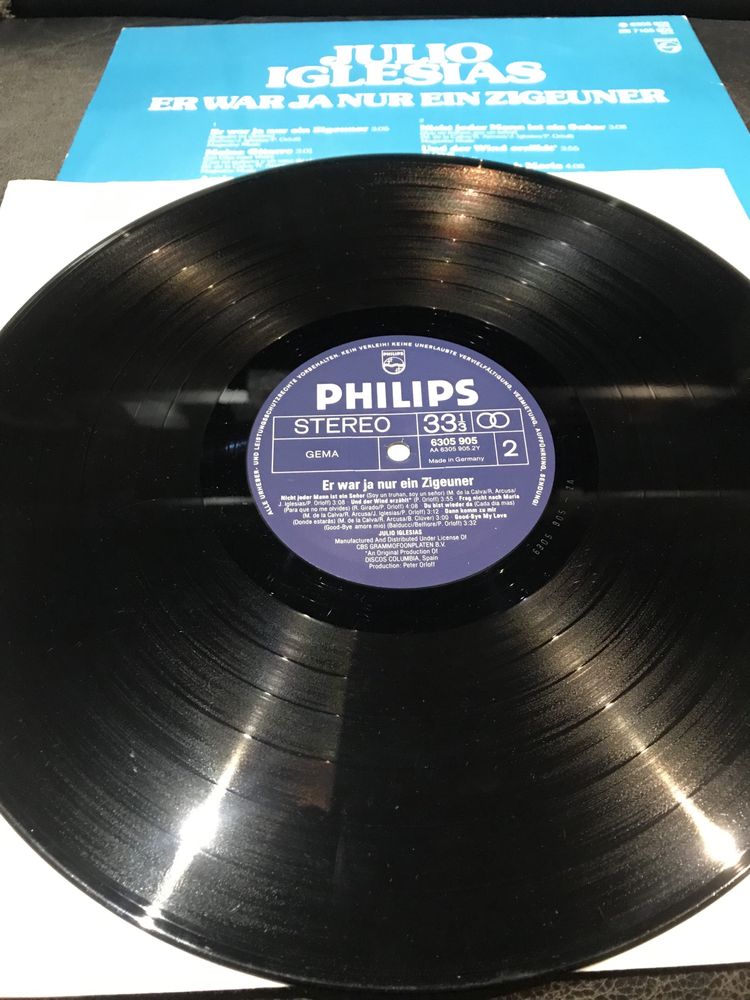 Julio Iglesias 77-78r. West Germany Philips phonogram