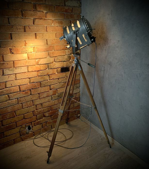 Lampa podlogowa stojąca loft vintage industriall