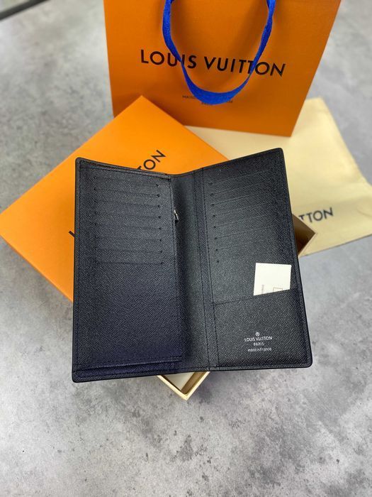 Черный бумажник Louis Vuitton кошелек Луи Виттон органайзер LV k320