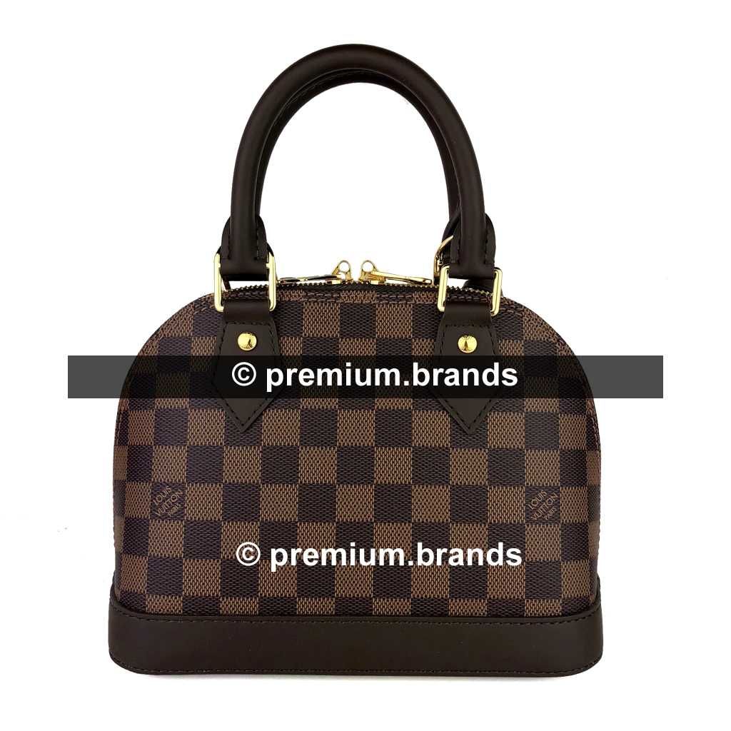 Torebka Louis Vuitton Alma BB canvas Damier Ebene/skóra naturalna