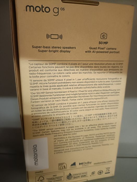 Motorola G05 4G Novo/Selado