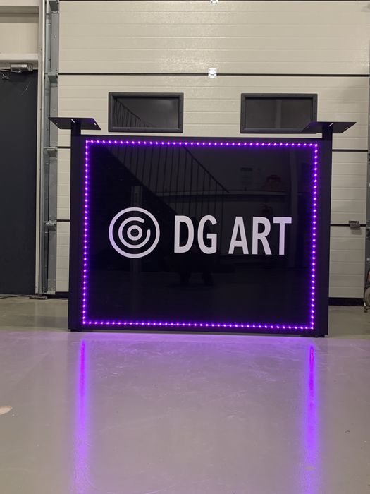 Mobilny stół dj alumniowy