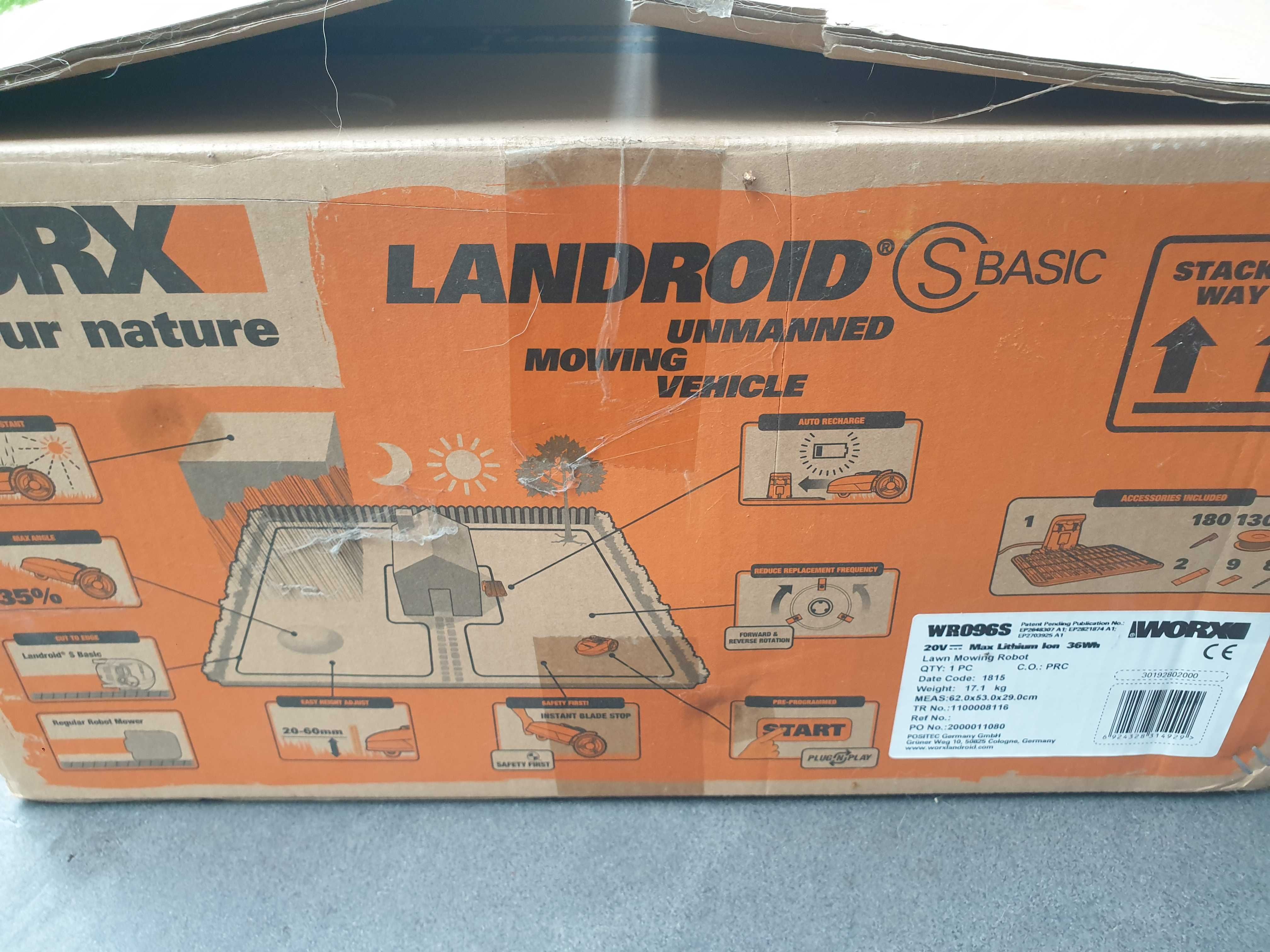 Sprzedam robota koszącego / kosiarkę Worx Landroid S Basic (WR096S)