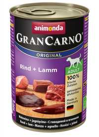 GranCarno wołowina + jagnięcina adult 10x400g