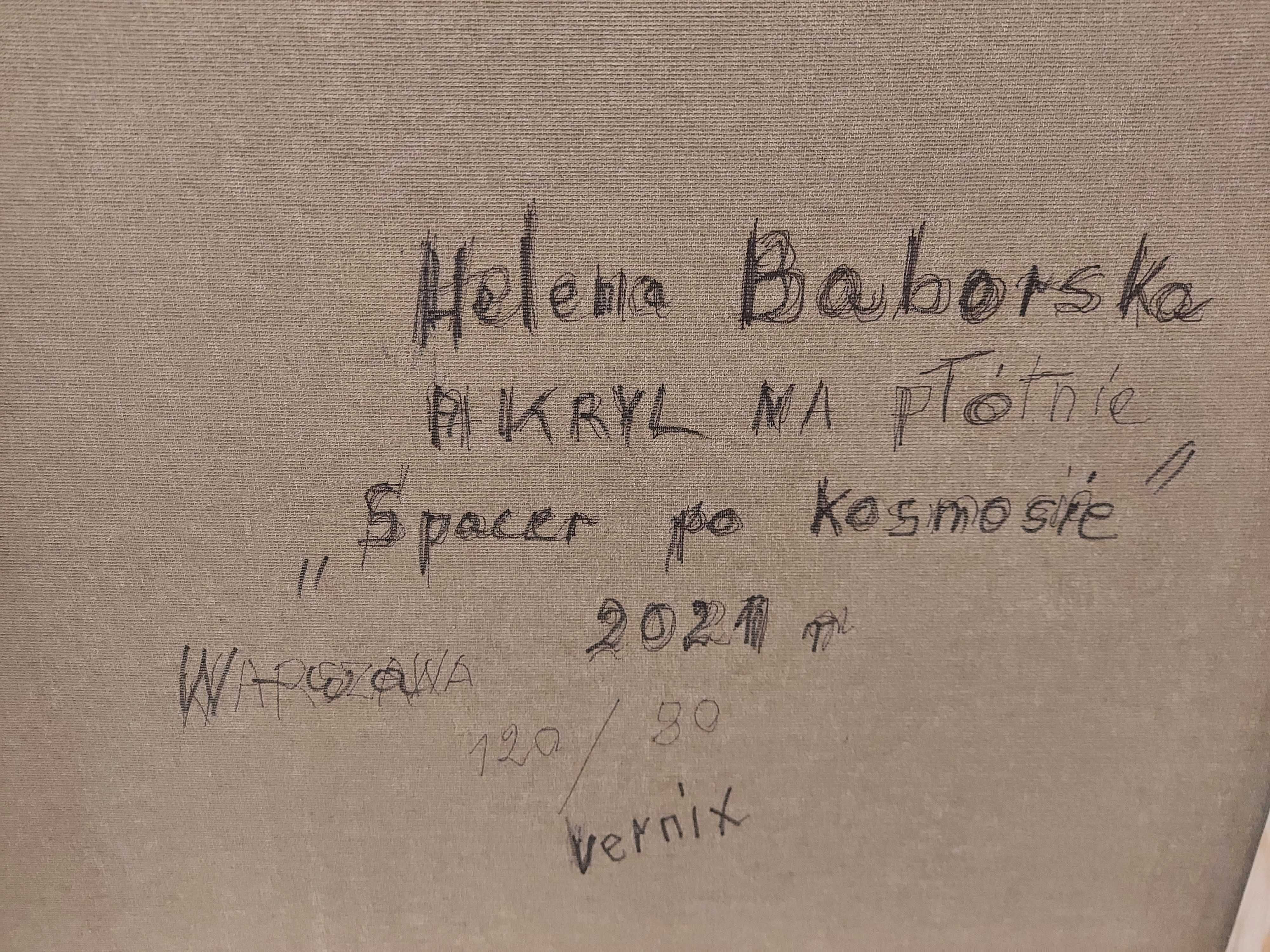 Spacer po kosmosie - obraz akrylowy na płótnie 80 × 120