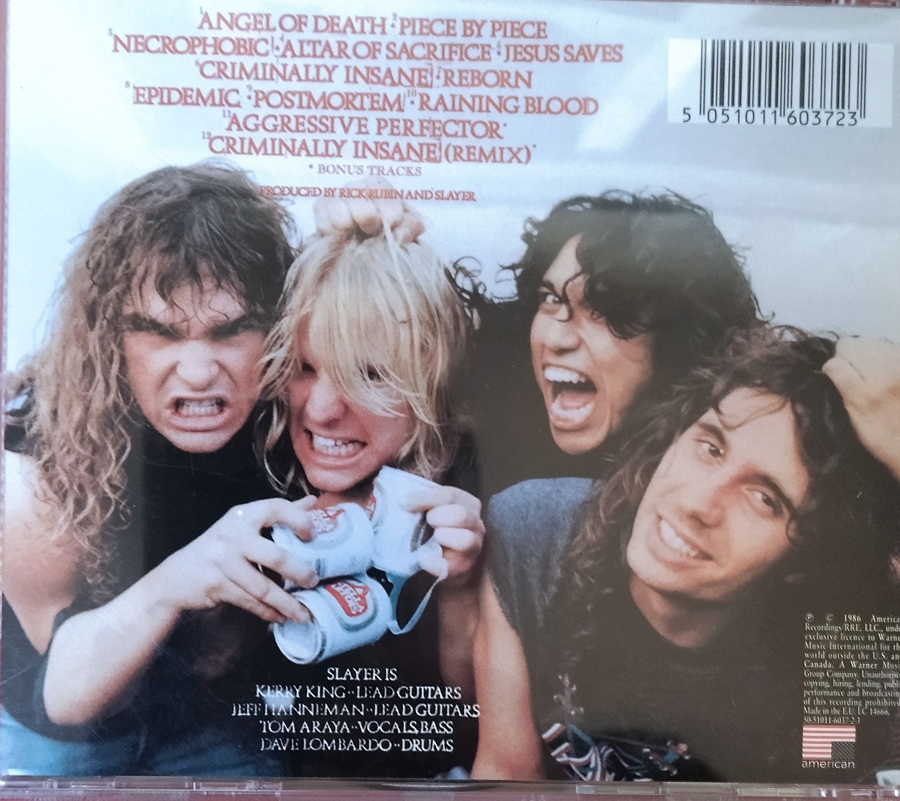 Cd  Slayer, Skid Row фирменный