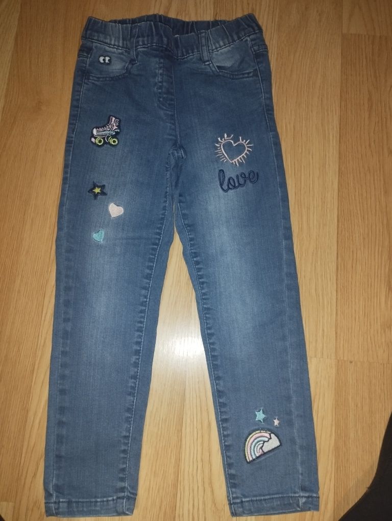 Spodnie jeansy 122