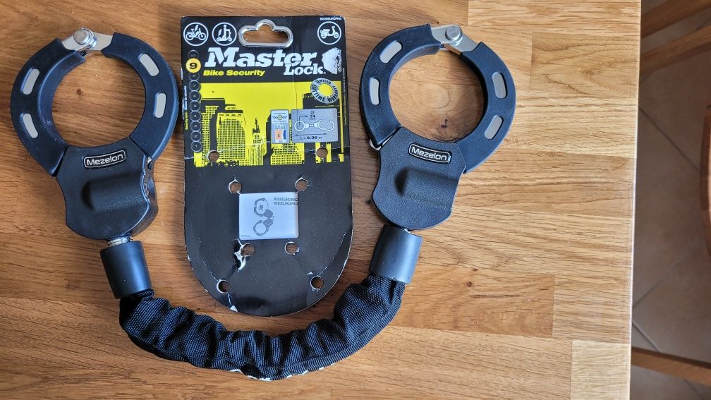 Zabezpieczenie rowerowe blokada koła Mezelon E 8 mm Mezelon E 8 mm