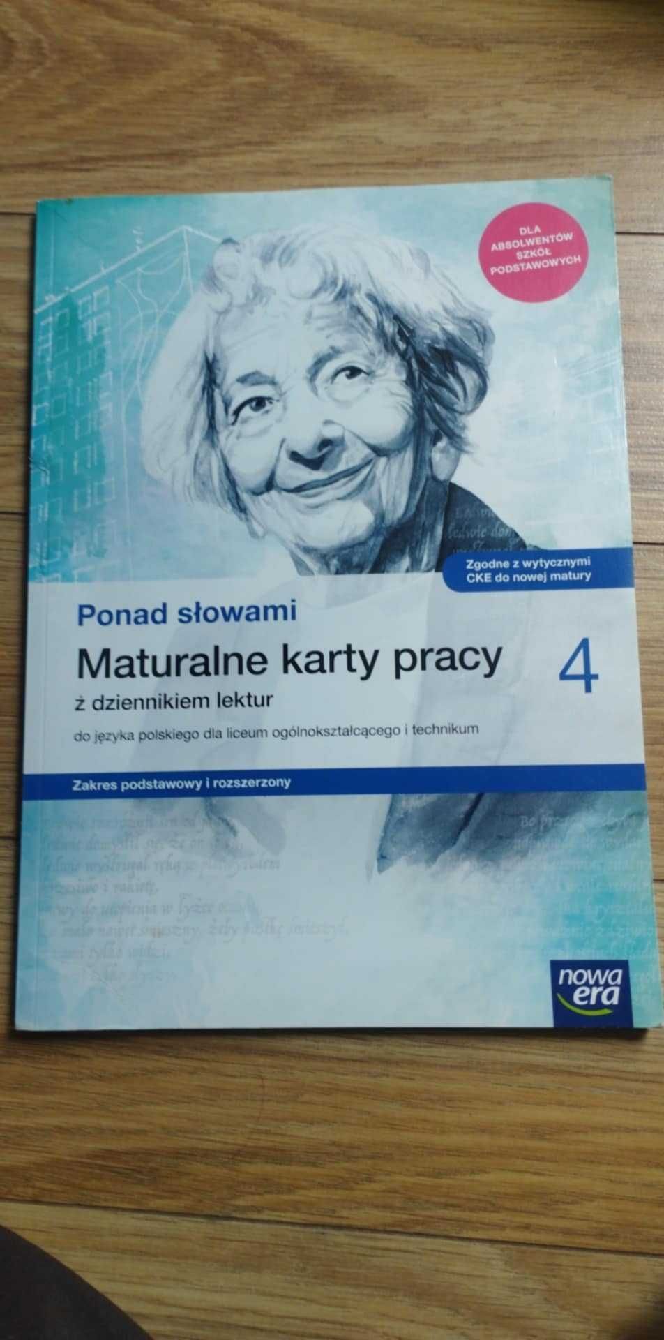 Zestaw książek matematyka, fizyka, polski- poziom rozszerzony kl. 1-4