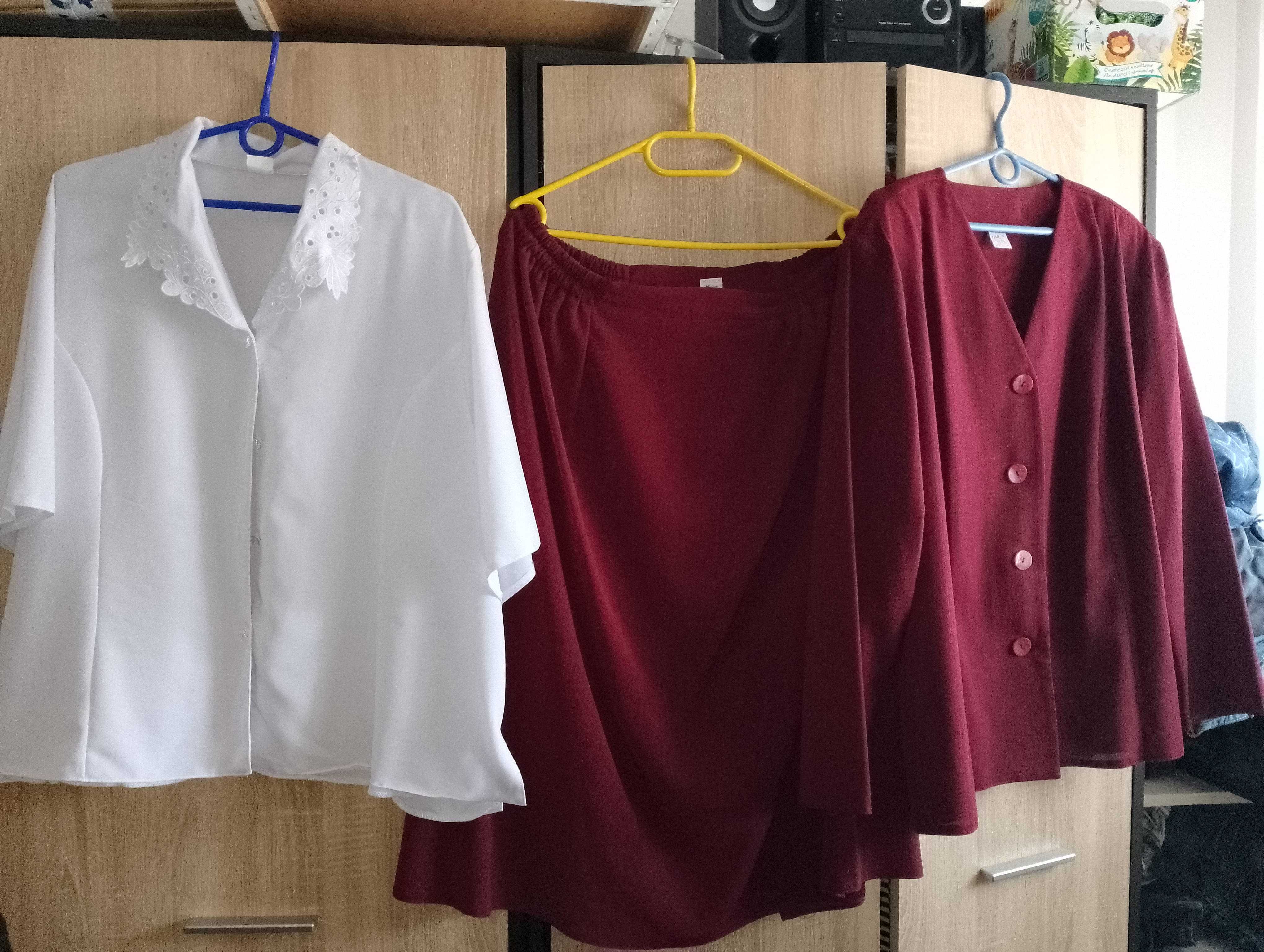Komplet damski garsonka plus size r. 54