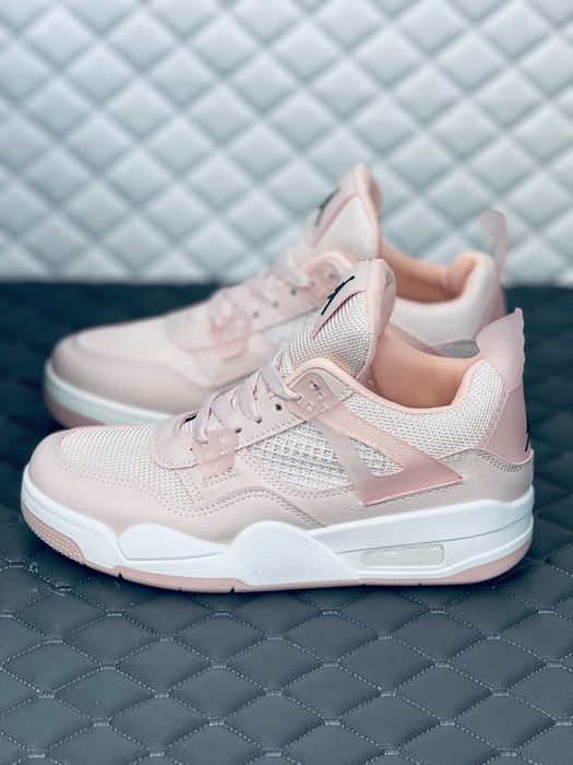 Nike Air Retro Jordan 4 pink кроссовки женские розовые Найк Джордан 4