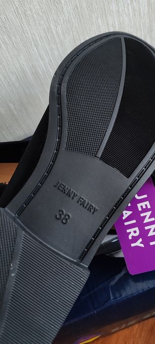 Балетки, туфлі чорні Jenny Fairy 38р