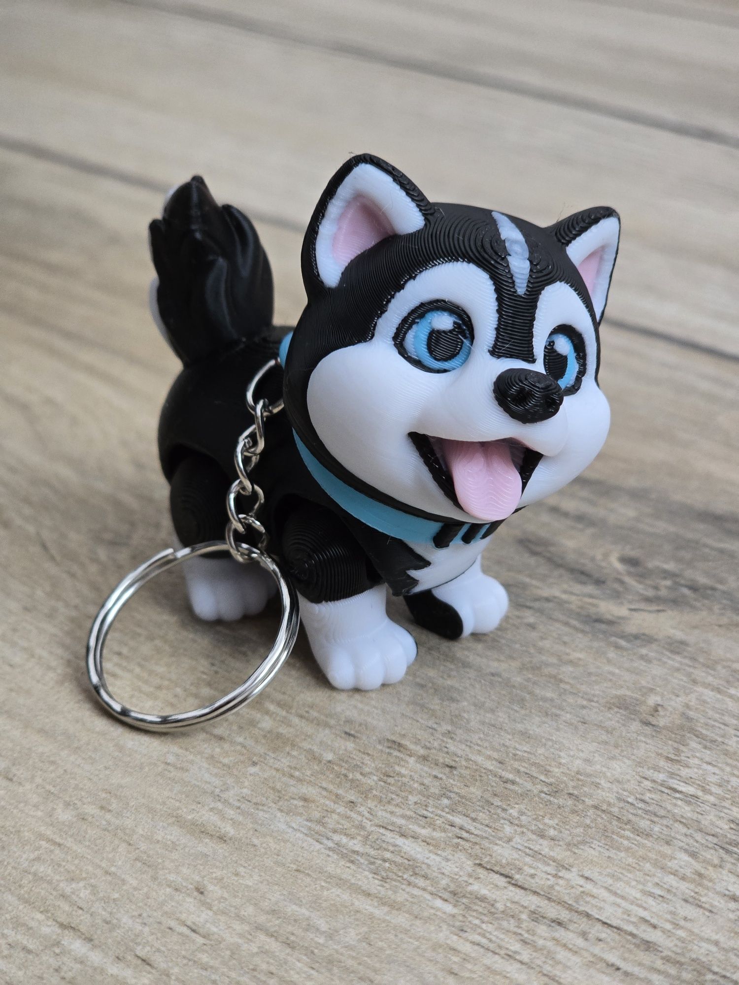 Breloczek Husky 3d - Piesek Dog Brelok Druk3d fidget Keychain