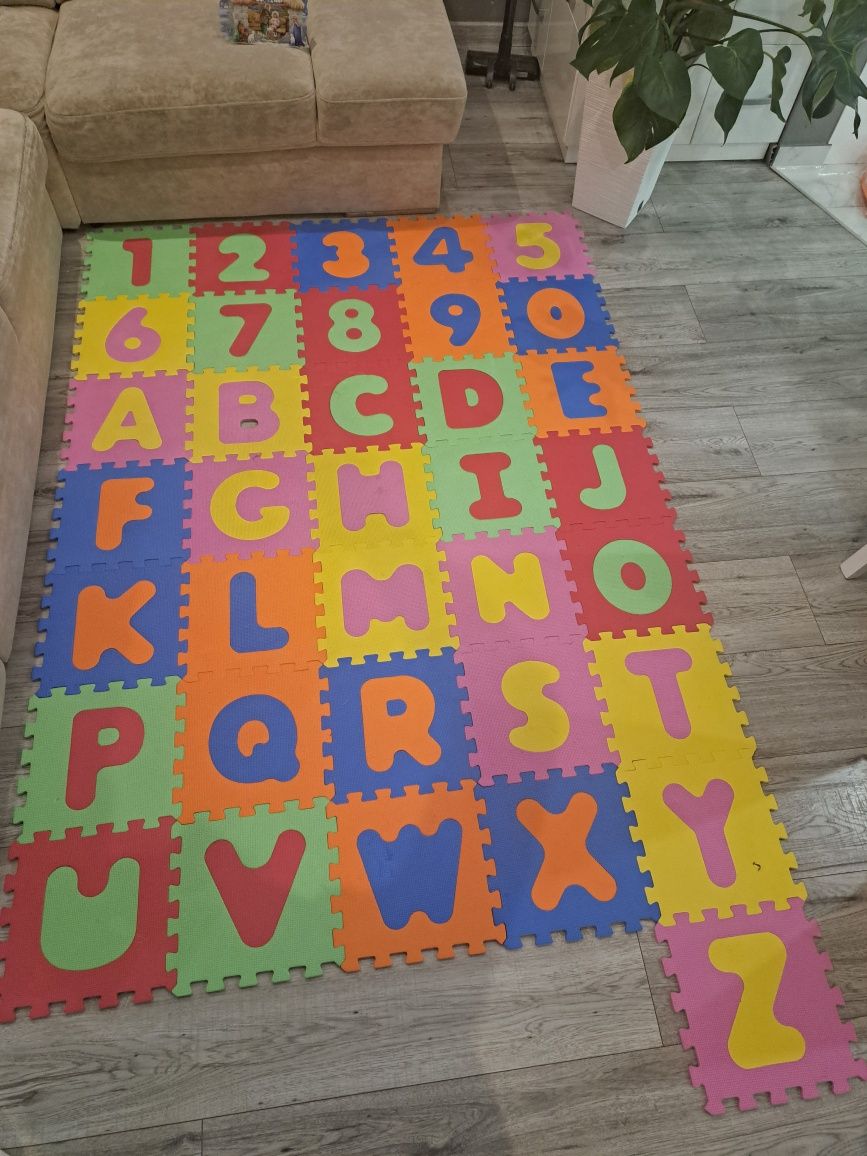 Puzzle edukacyjne  z gąbki, duże