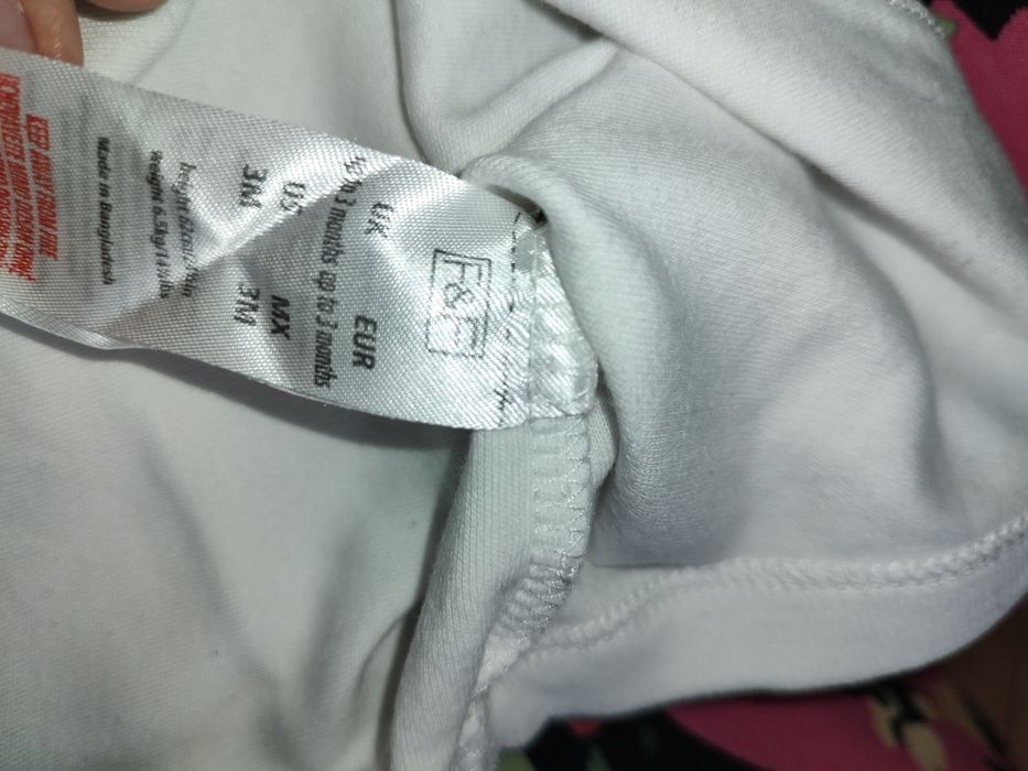 Body białe bez rękawów F&F rozmiar 62