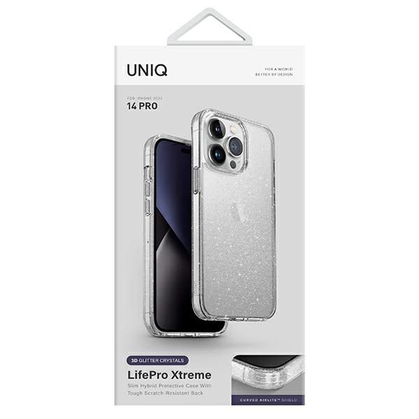 UNIQ etui LifePro Xtreme iPhone 14 Pro6,1" przezroczysty/tinsel lucent