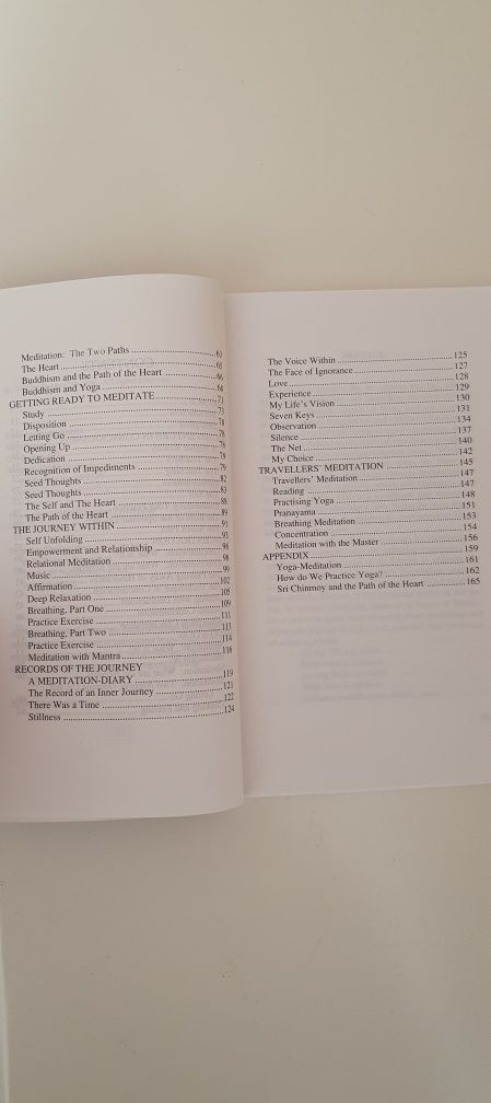 Livro "Meditation For People On The Go"