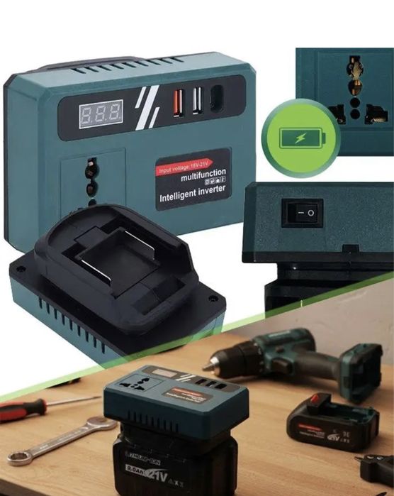 перетворювач (інвертор) 18-220v. Makita,grosser,procraft,texas,stromo