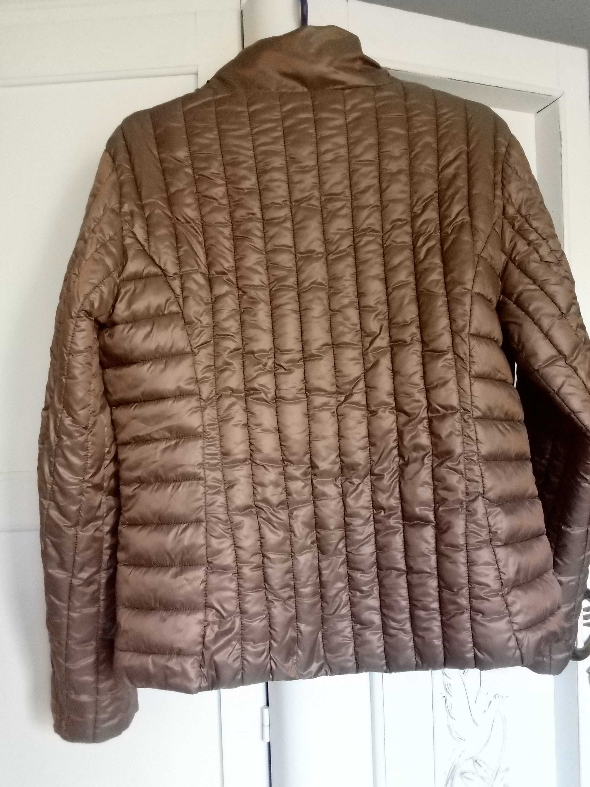 Gaudi włoska kurtka damska jeans zimowa ocieplana XL 42