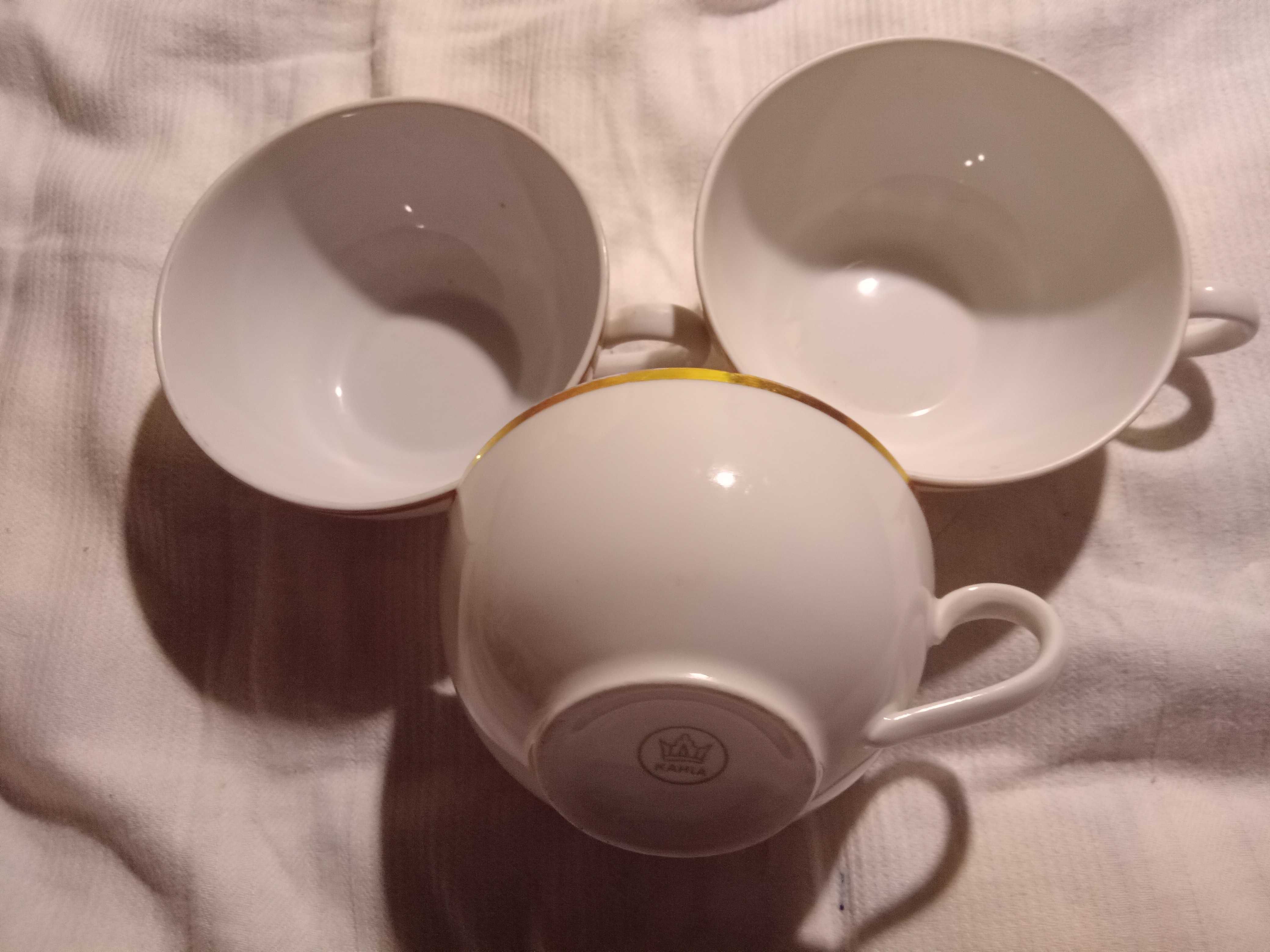 Zestaw - Filiżanki do herbaty - ceramika PRL