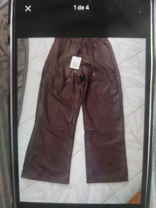 Calças pantalonas senhora novas