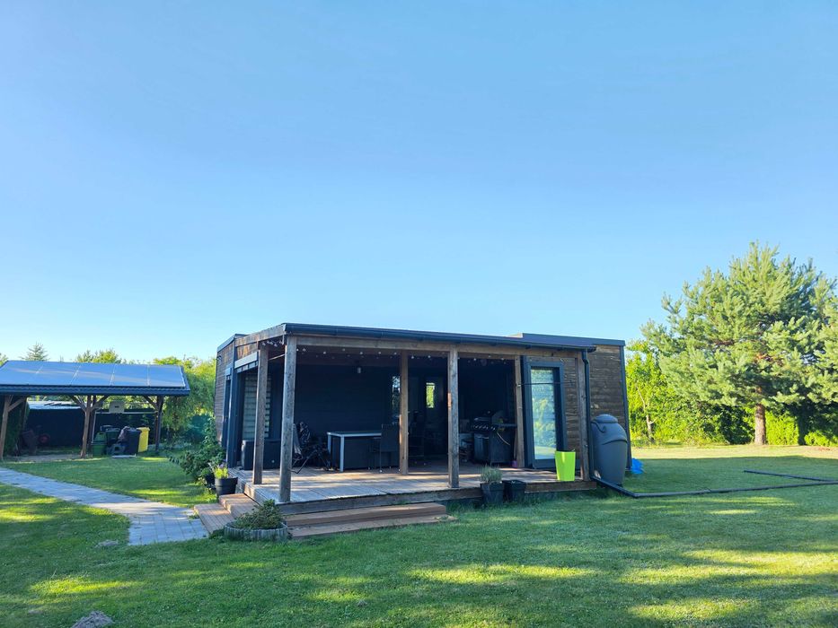 Domek modułowy całoroczny mobilny wyposażony 2 sypialnie 33m2