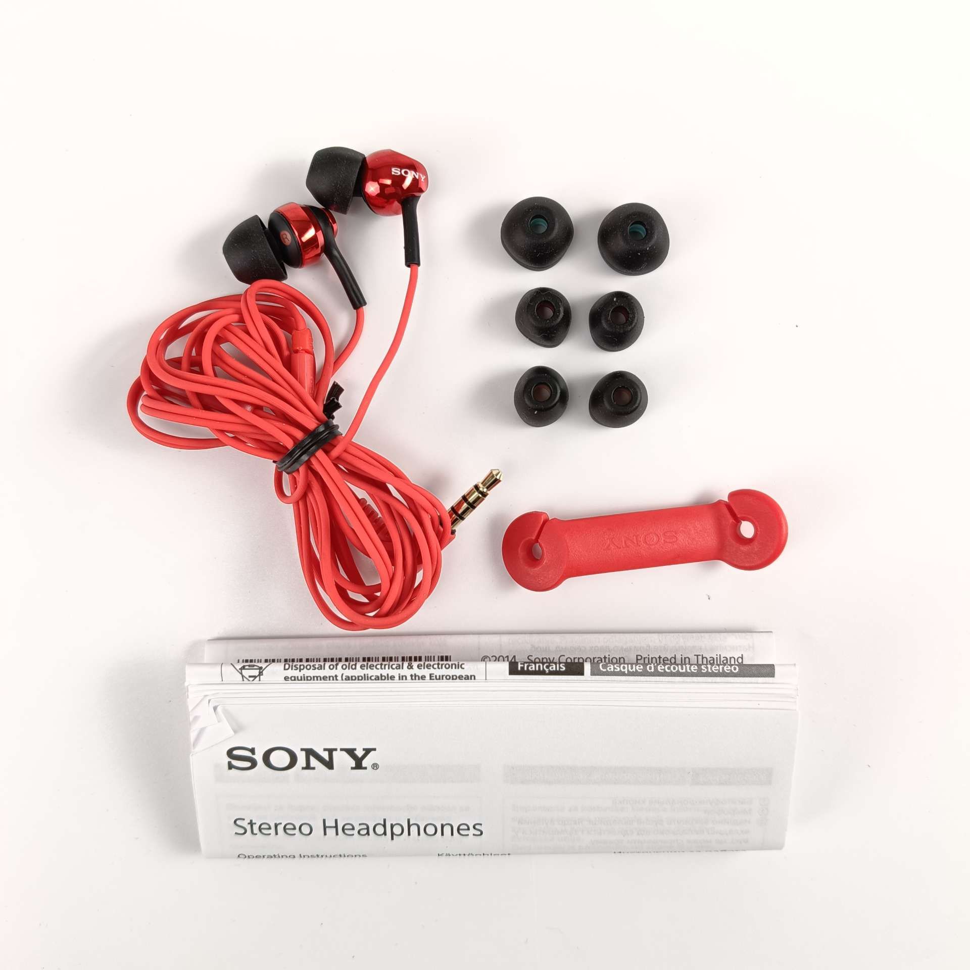 Słuchawki douszne Sony MDR-EX110AP Red