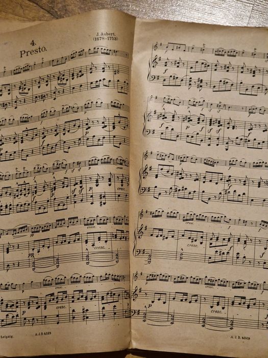 Zapis nutowy skrzypce Arthur Seybold Lipsk