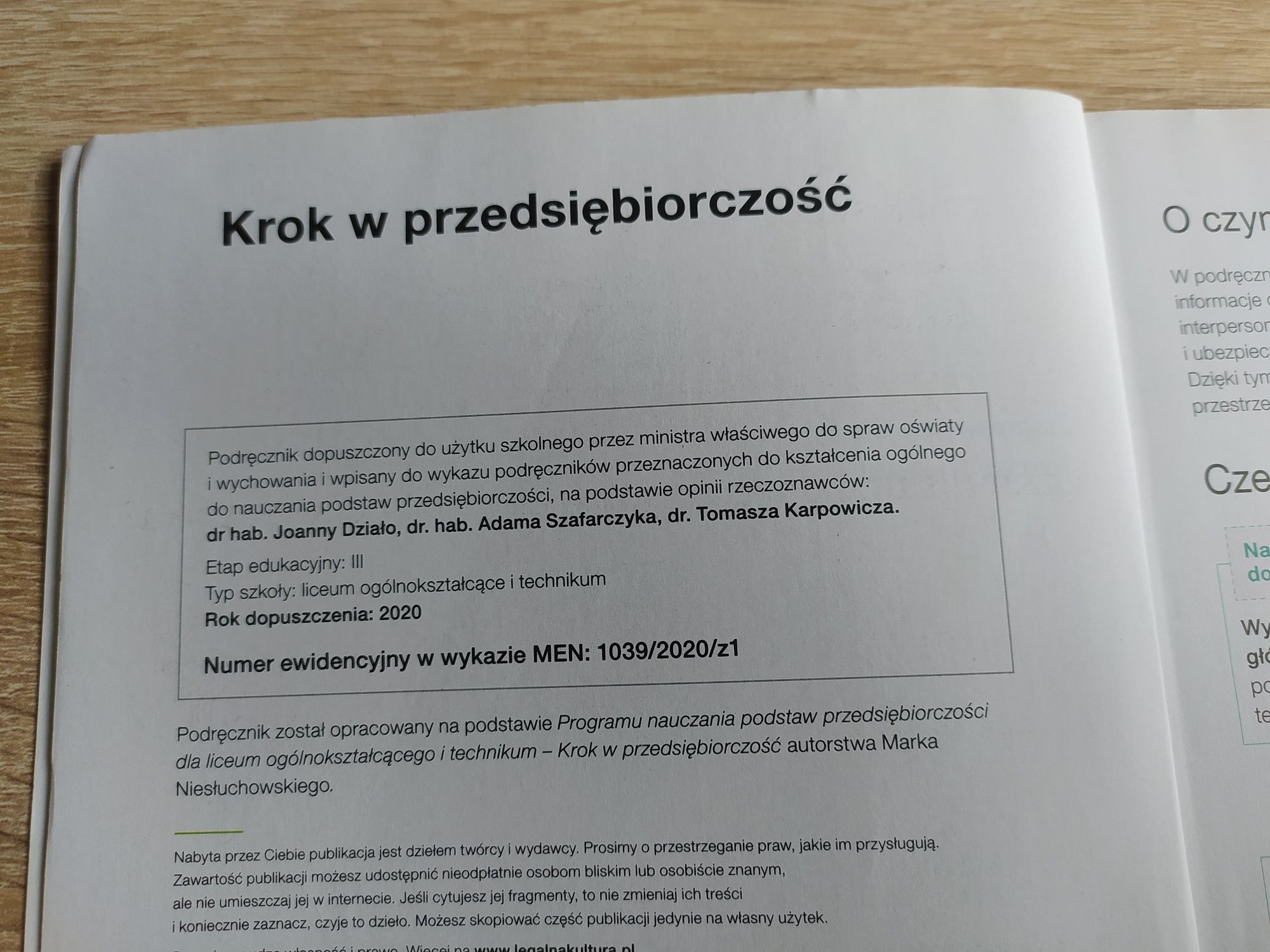 Podręcznik do podstaw przedsiębiorczości