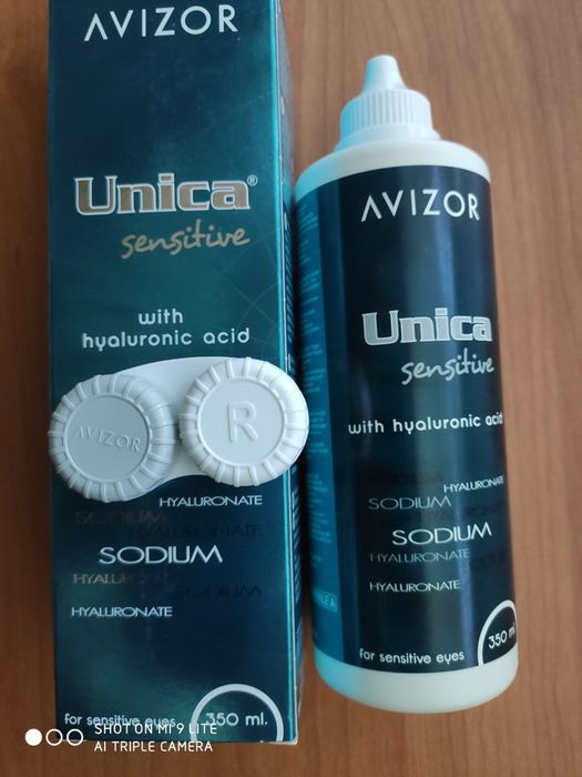 Два розчини для лінз Avizor Unica Sensetive 350 ml.